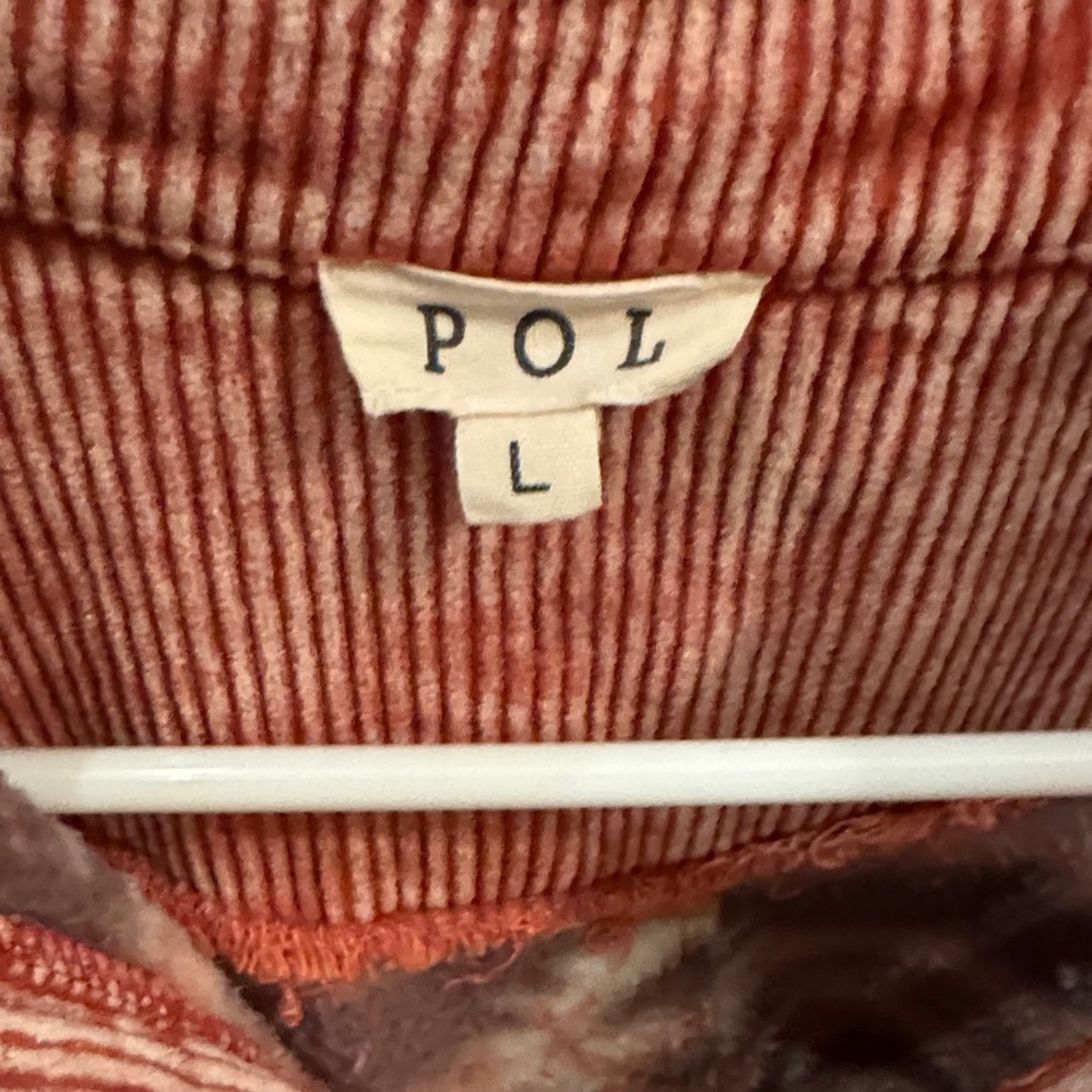 POL Geometric Red and Cream Hoodie - Picture 6 of 6